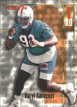 Daryl Gardener Miami Dolphins 1996 Fleer NFL Rookie Card #154